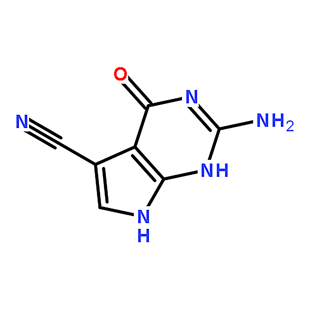 RHAWN 2-Amino-4-oxo-4，7-dihydro-3H-pyrrolo[2，3-d]pyrimidine-5-carbonitrile