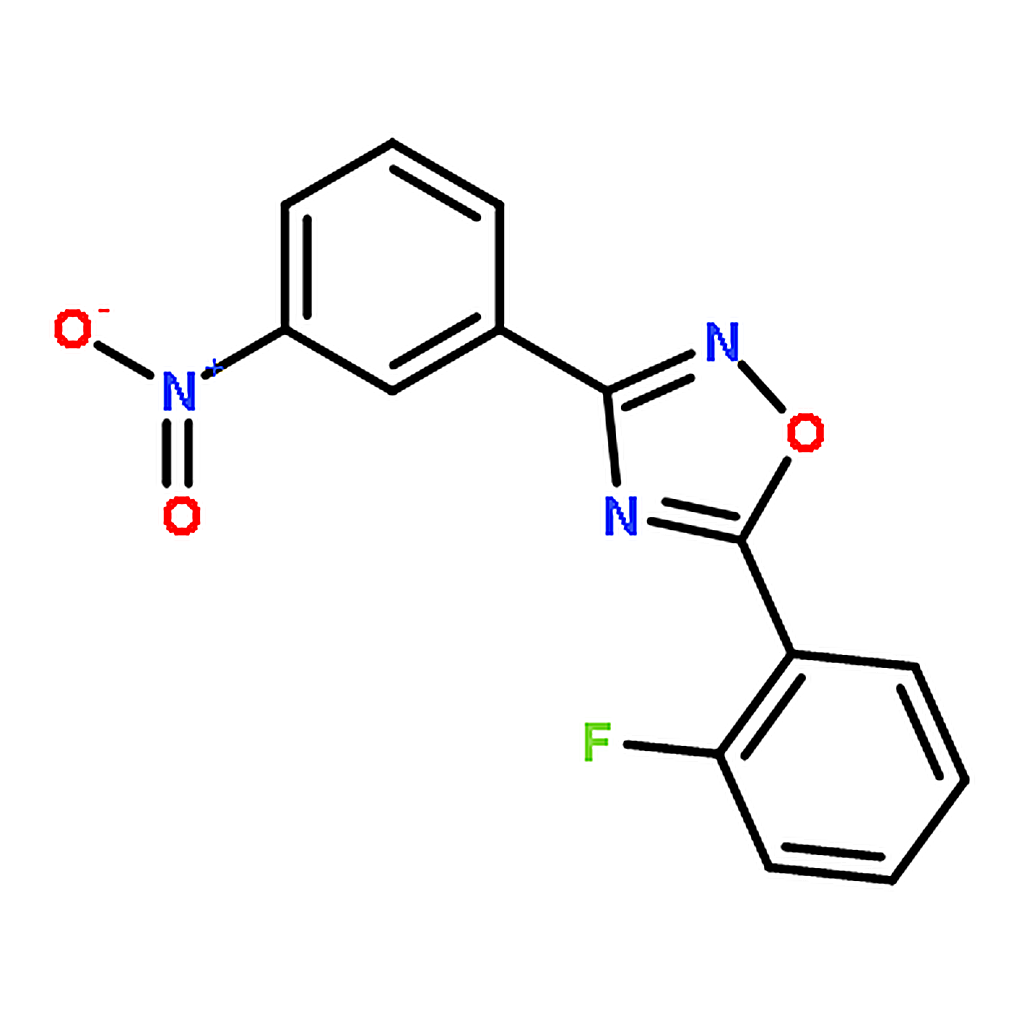 RHAWN 5-(2-Fluorophenyl)-3-(3-nitrophenyl)-1，2，4-oxadiazole