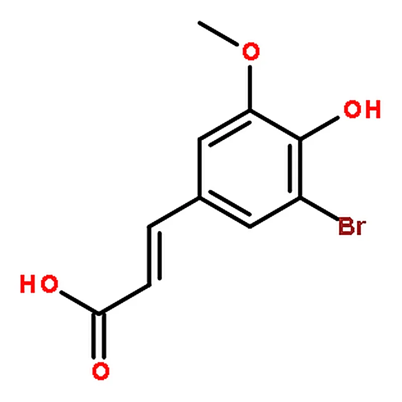 RHAWN 3-(3-Bromo-4-hydroxy-5-methoxyphenyl)acrylic acid(predominantly trans)