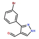 RHAWN 3-(3-Bromophenyl)-1h-pyrazole-4-carbaldehyde