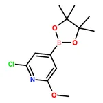 RHAWN 2-Chloro-6-methoxy-4-(4,4,5,5-tetramethyl-1,3,2-dioxaborolan-2-yl)pyridine