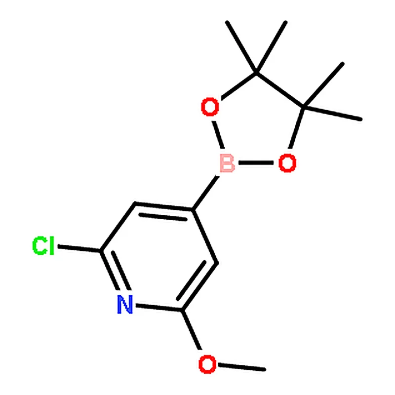 RHAWN 2-Chloro-6-methoxy-4-(4,4,5,5-tetramethyl-1,3,2-dioxaborolan-2-yl)pyridine