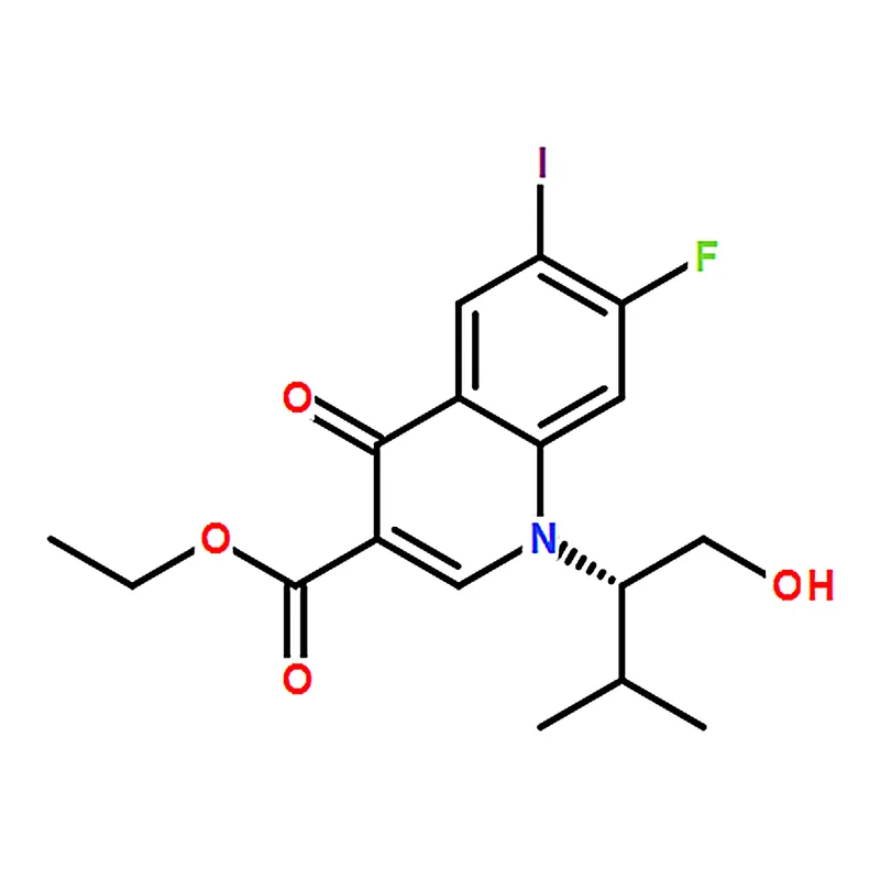 RHAWN (S)-Ethyl 7-fluoro-1-(1-hydroxy-3-methylbutan-2-yl)-6-iodo-4-oxo-1,4-dihydroquinoline-3-carb
