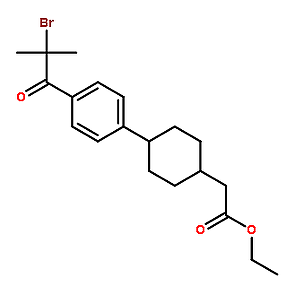 RHAWN Ethyl 2-(4-(4-(2-Bromo-2-Methylpropanoyl)Phenyl)Cyclohexyl)Acetate