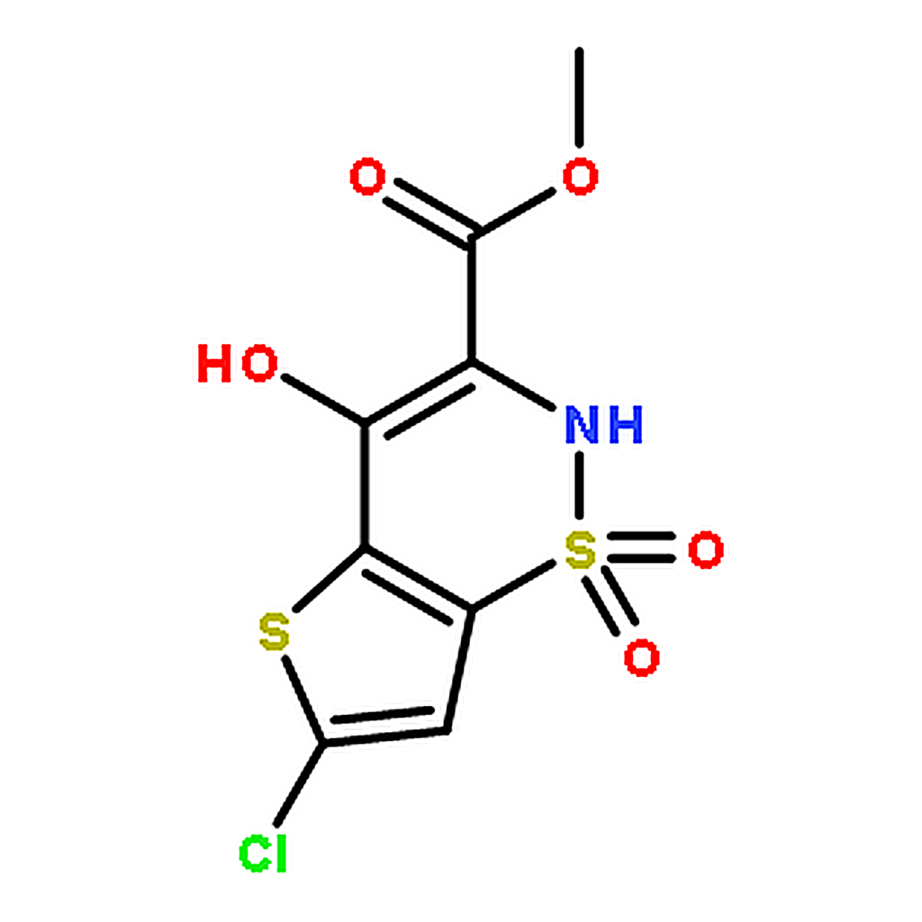 RHAWN Methyl 6-chloro-4-hydroxy-2H-thieno[2，3-e][1，2]thiazine-3-carboxylate 1，1-dioxide