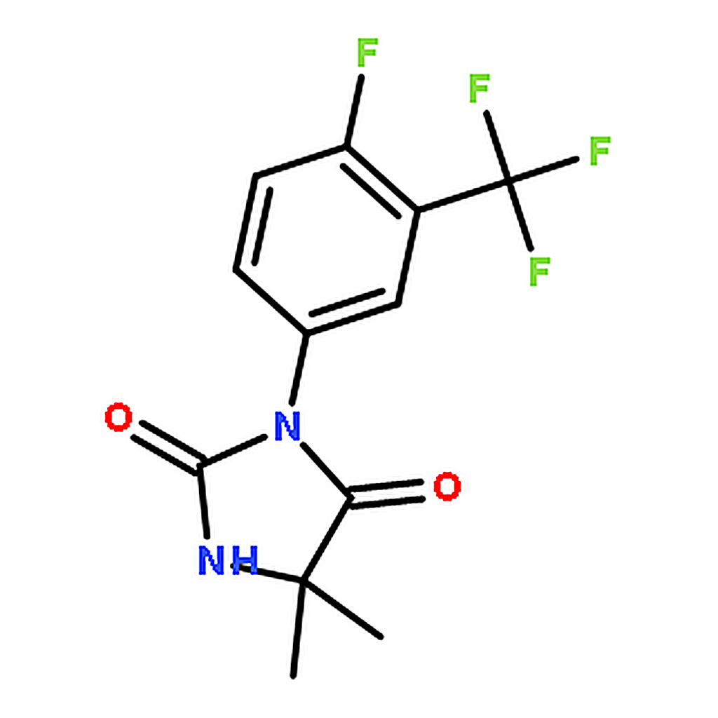 RHAWN 3-(4-Fluoro-3-(trifluoromethyl)phenyl)-5，5-dimethylimidazolidine-2，4-dione