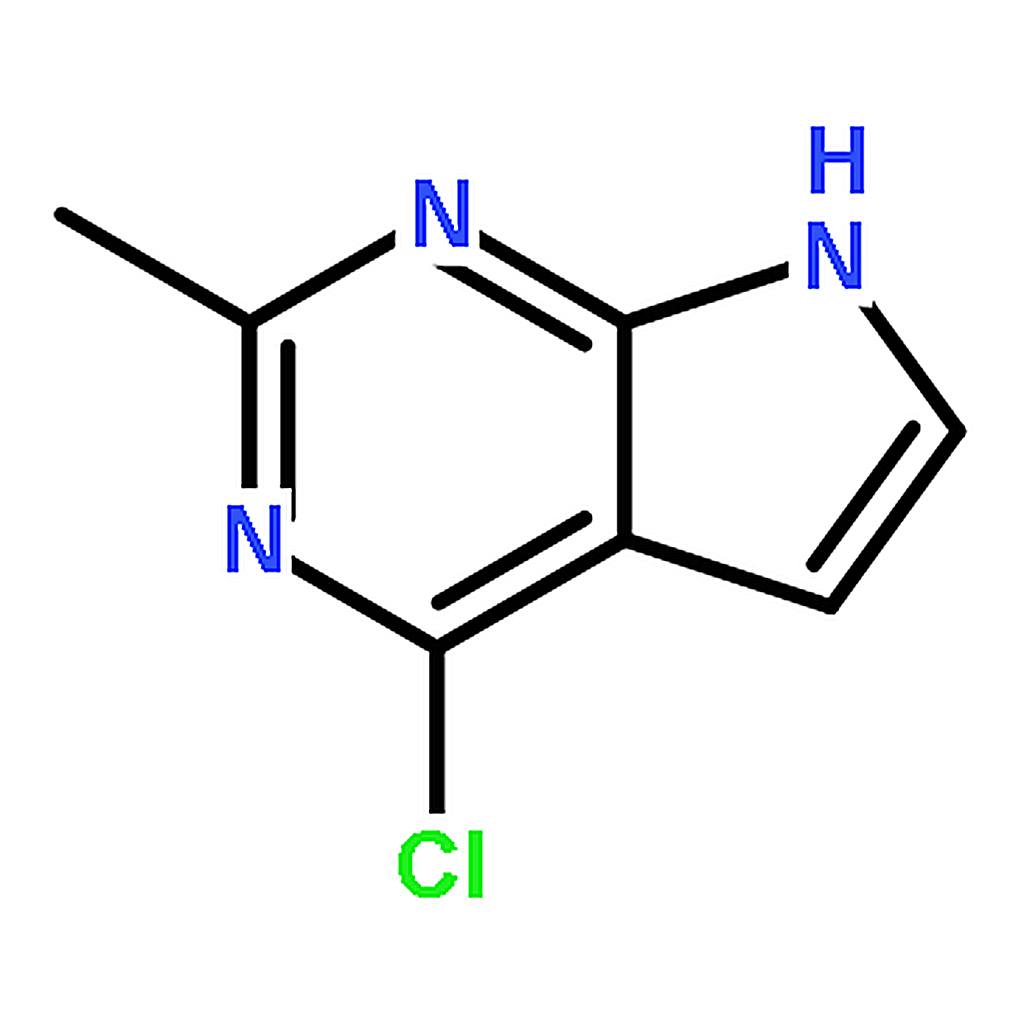 RHAWN 4-Chloro-2-methyl-1H-pyrrolo[2,3-d]pyrimidine