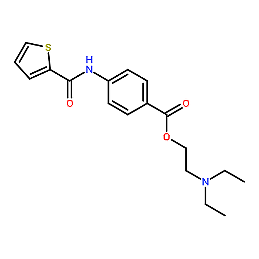 RHAWN 2-(Diethylamino)ethyl 4-(Thiophene-2-carboxamido)benzoate