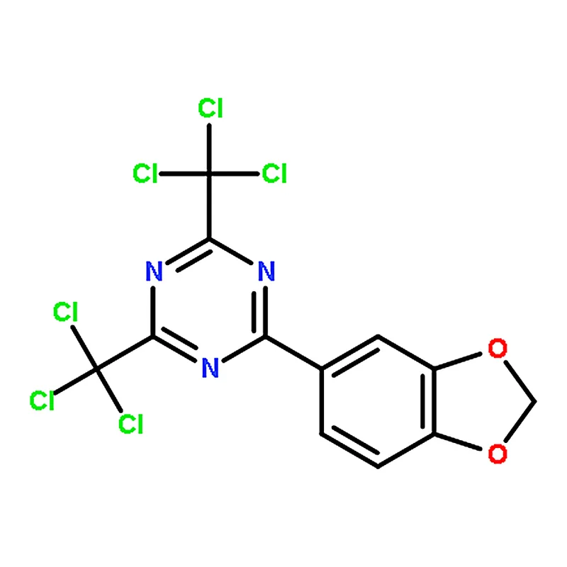 RHAWN 2-(1,3-Benzodioxol-5-yl)-4,6-bis(trichloromethyl)-1,3,5-triazine