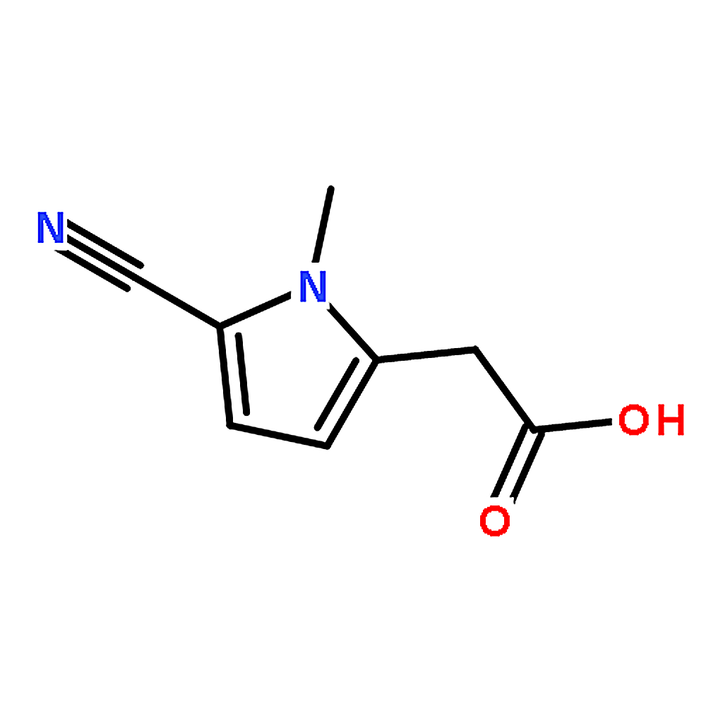 RHAWN 2-(5-cyano-1-methyl-1H-pyrrol-2-yl)aceticacid