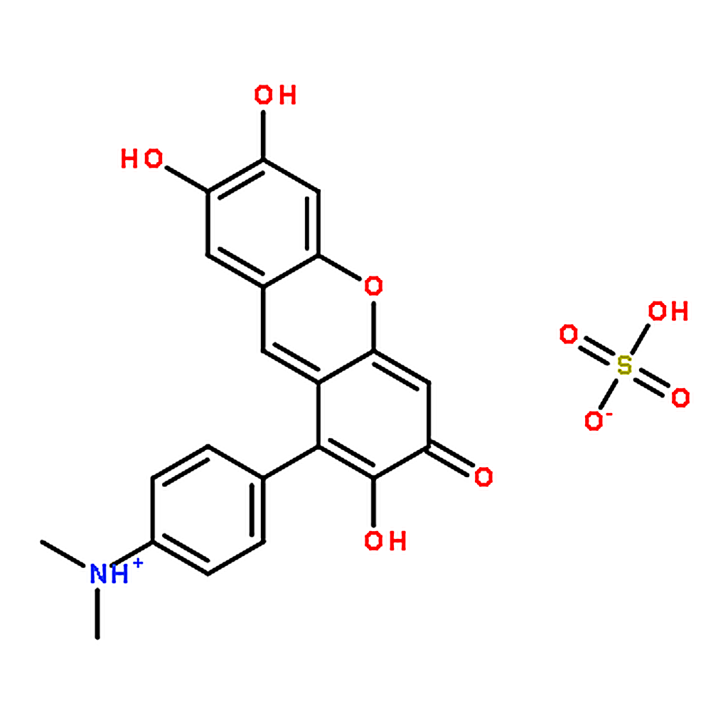 RHAWN 9-(4'-Dimethylaminophenyl)-2,6,7-trihydroxyfluorone Sulfate Hydrate