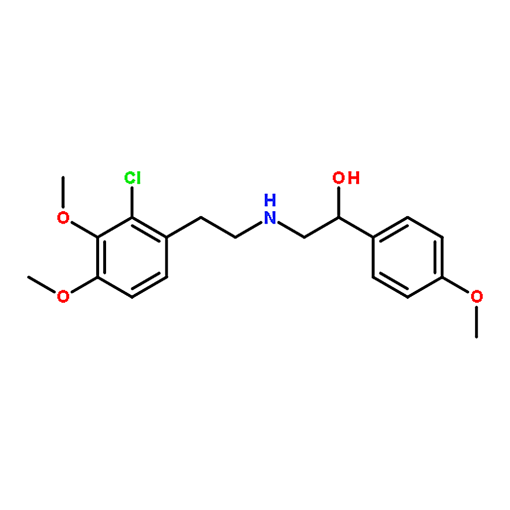 RHAWN N-[2-Hydroxy-2-(4-methoxyphenyl)ethyl]-2-(2-chloro-3，4-dimethoxyphenyl)ethylamine
