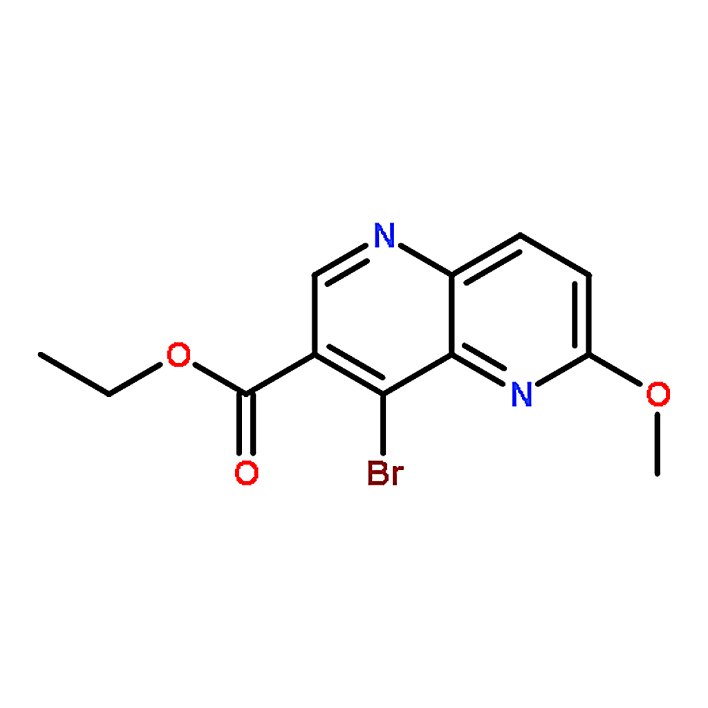 RHAWN Ethyl 4-bromo-6-methoxy-1，5-naphthyridine-3-carboxylate