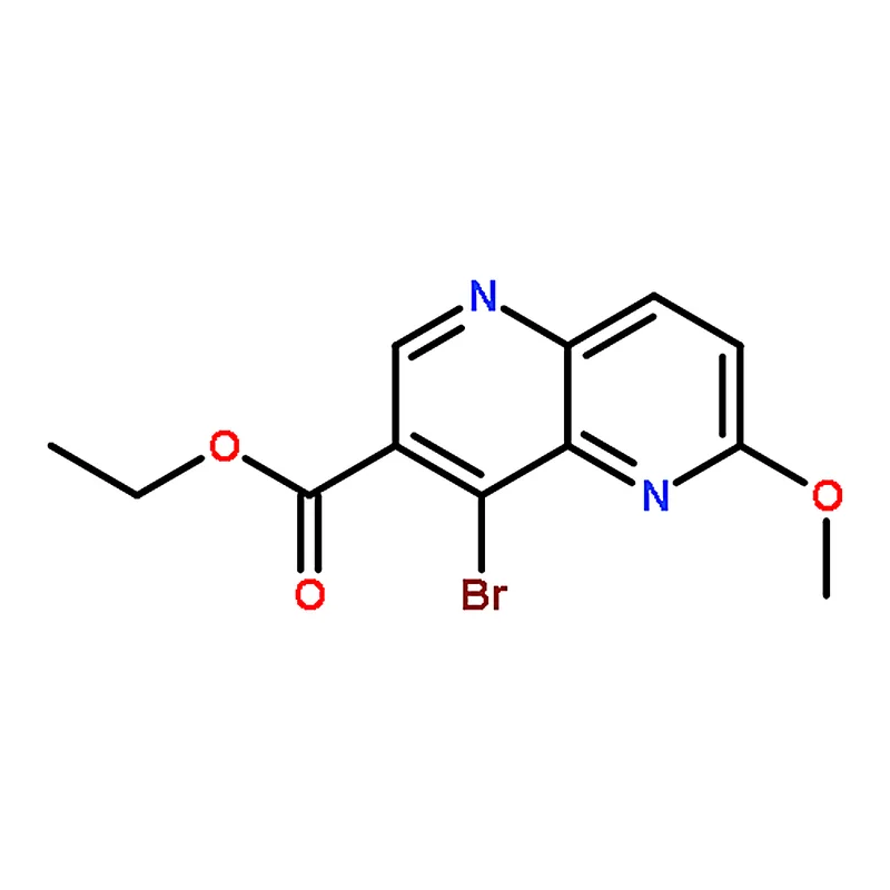 RHAWN Ethyl 4-bromo-6-methoxy-1,5-naphthyridine-3-carboxylate