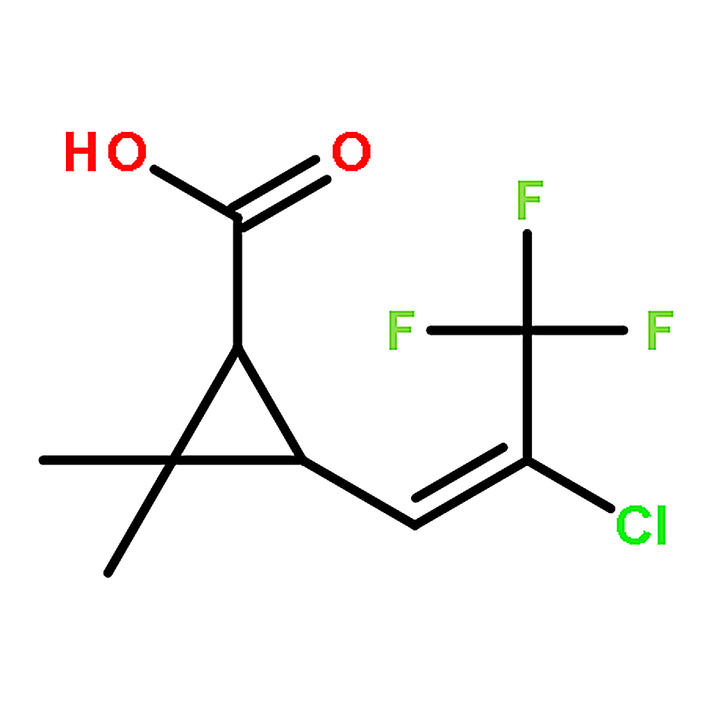 RHAWN cis-3-(2-Chloro-3,3,3-trifluoroprop-1-en-1-yl)-2,2-dimethylcyclopropanecarboxylic acid