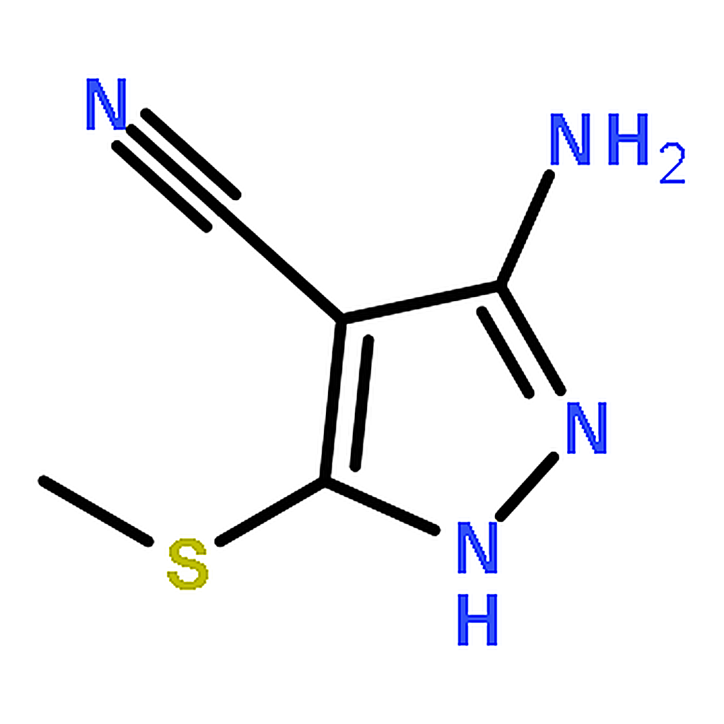 RHAWN 3-Amino-5-(methylthio)-1H-pyrazole-4-carbonitrile