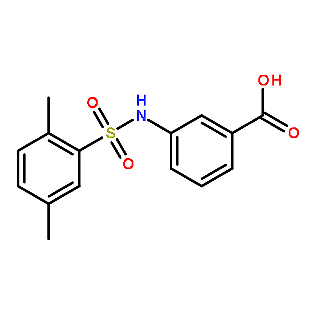 RHAWN 3-((2，5-Dimethylphenyl)sulfonamido)benzoicacid