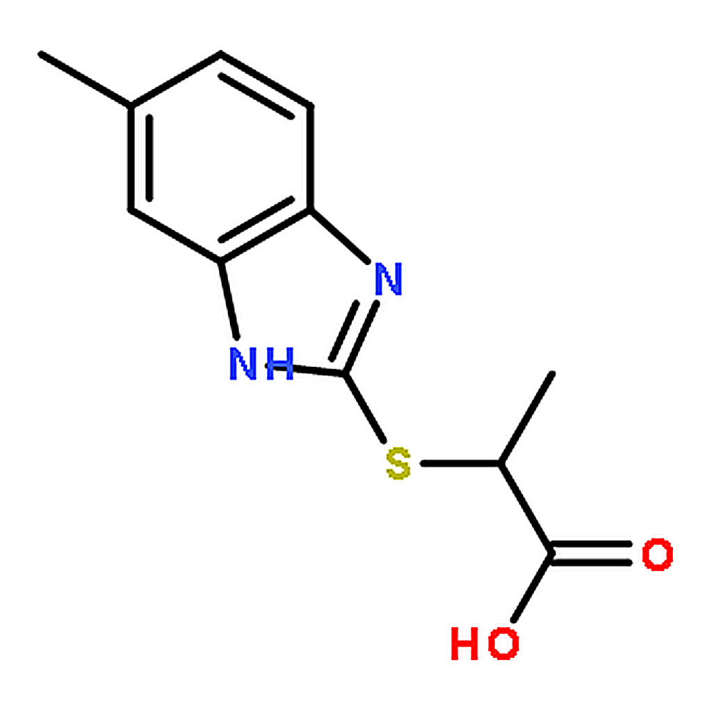 RHAWN 2-((6-Methyl-1H-benzo[d]imidazol-2-yl)thio)propanoic acid