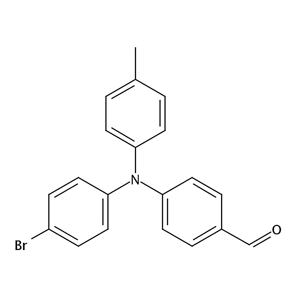 RHAWN 4-[(4-Bromophenyl)(<i>p</i>-tolyl)amino]benzaldehyde