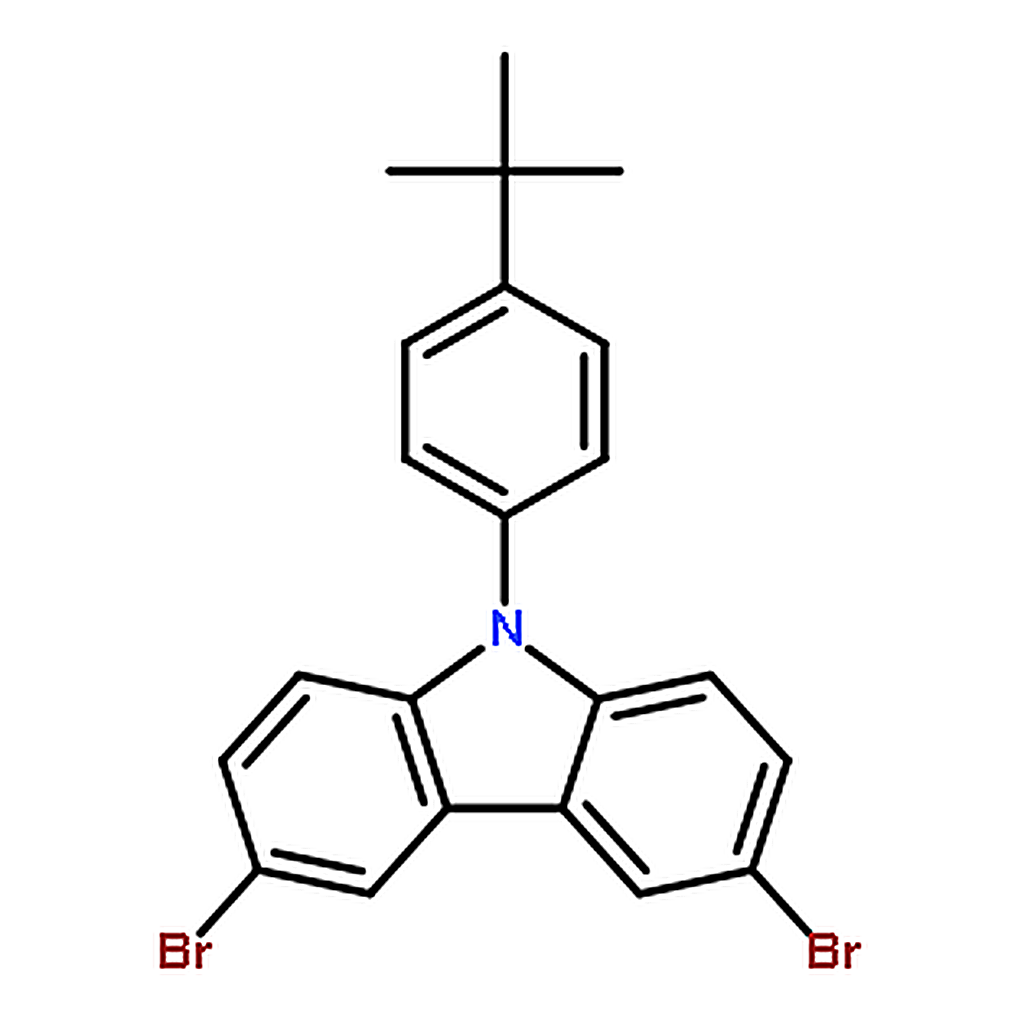RHAWN 3,6-Dibromo-9-(4-(tert-butyl)phenyl)-9H-carbazole