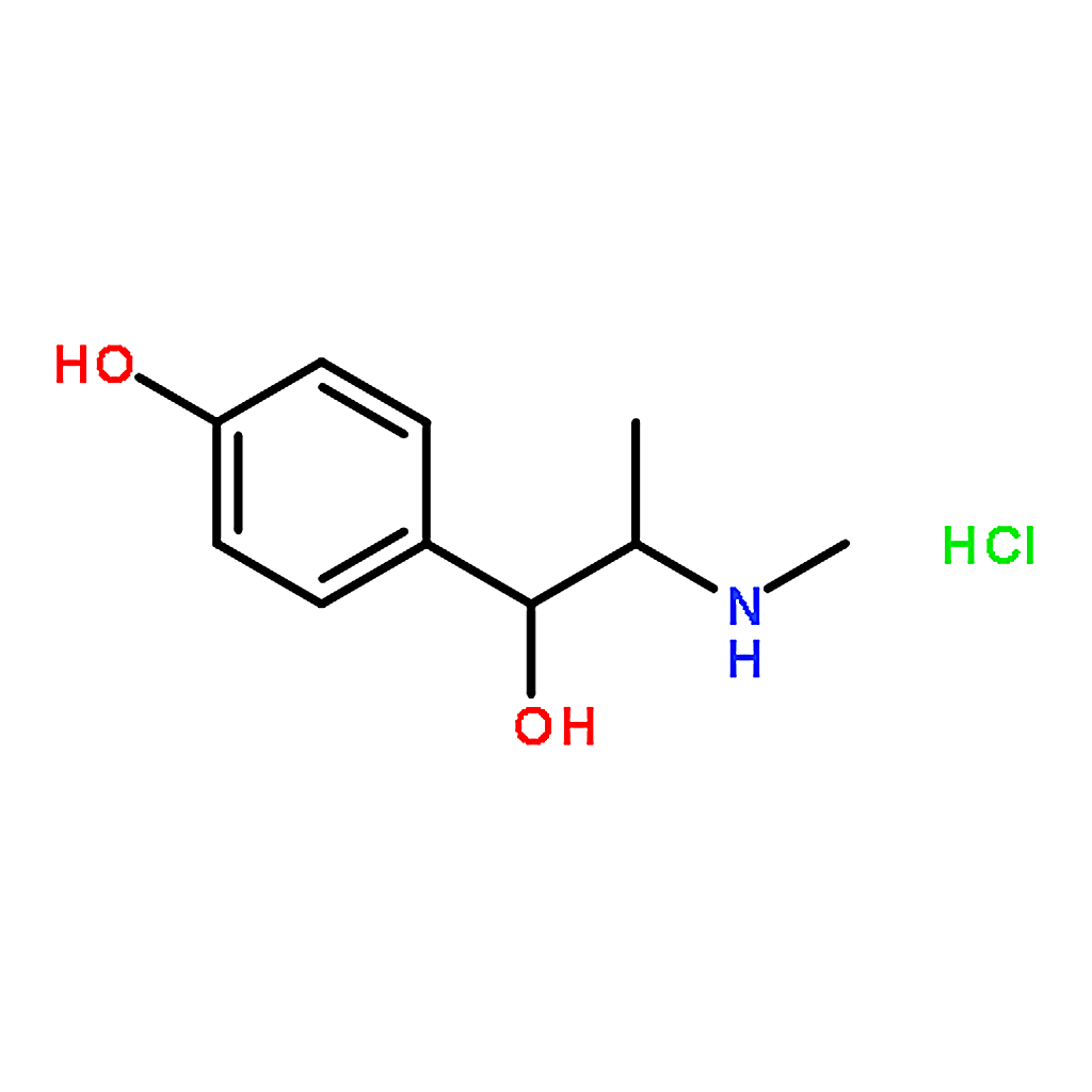 RHAWN 1-(4-Hydroxyphenyl)-2-methyl-2-methylaminoethanol hydrochloride