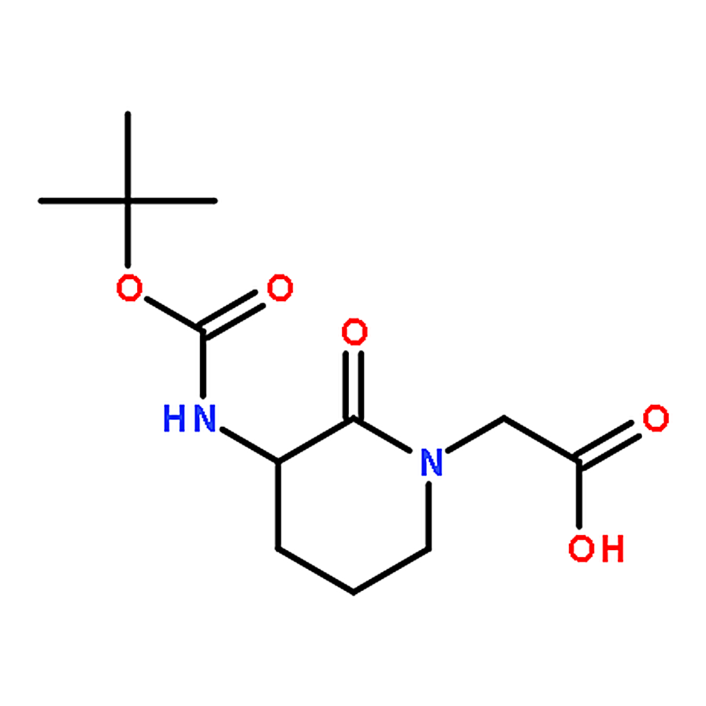 RHAWN (S)-2-(3-((tert-Butoxycarbonyl)amino)-2-oxopiperidin-1-yl)acetic acid