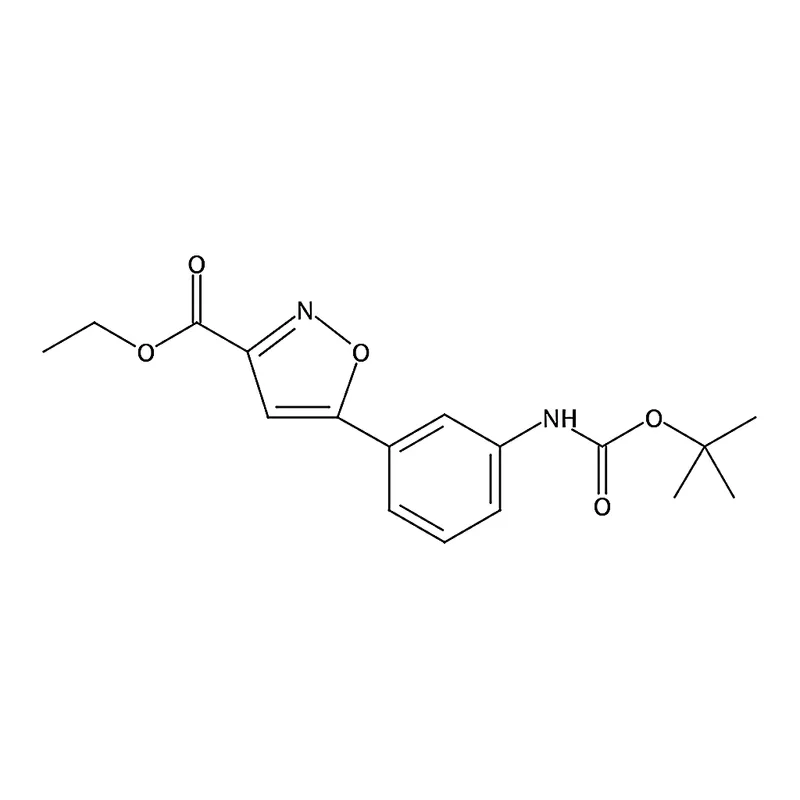 RHAWN 5-(3-tert-butoxycarbonylamino-phenyl)-isoxazole-3-carboxylic acid ethyl ester