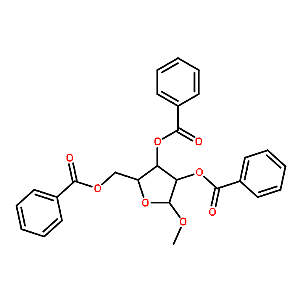 RHAWN (2R,3R,4S,5S)-2-((Benzoyloxy)methyl)-5-methoxytetrahydrofuran-3,4-diyl dibenzoate