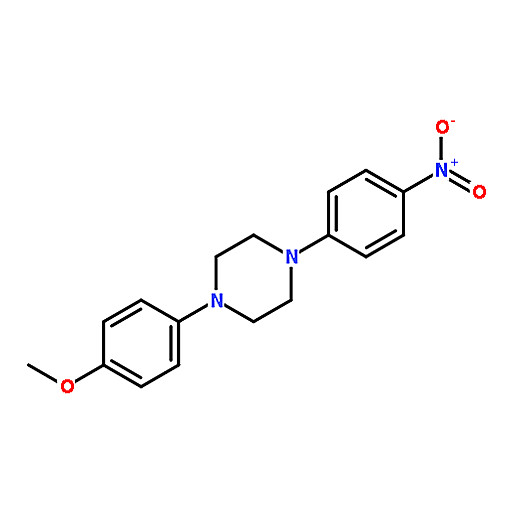 RHAWN 1-(4-Methoxyphenyl)-4-(4-nitrophenyl)piperazine