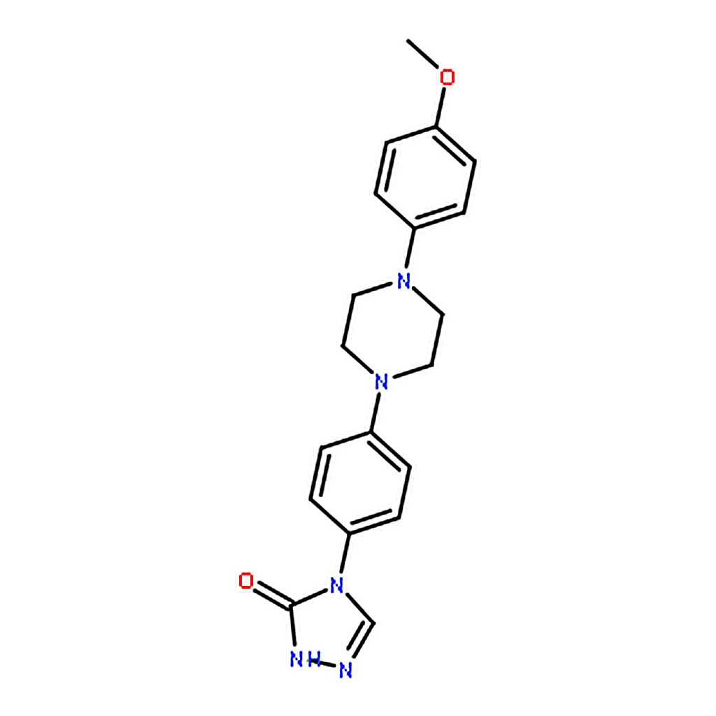 RHAWN 4-(4-(4-(4-Methoxyphenyl)piperazin-1-yl)phenyl)-1H-1,2,4-triazol-5(4H)-one