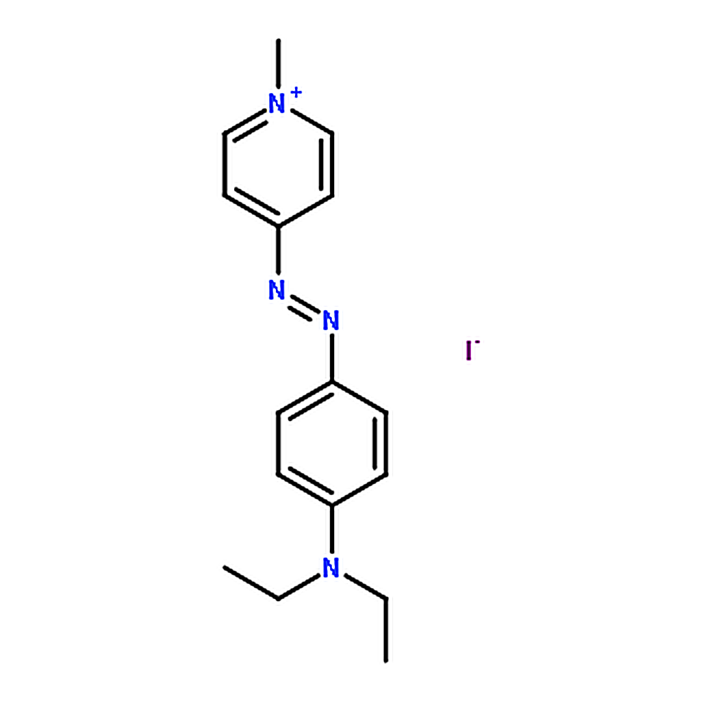 RHAWN MDEPAP [=1-Methyl-4-(4-diethylaminophenylazo)pyridinium Iodide] [Extraction-spectrophotometr