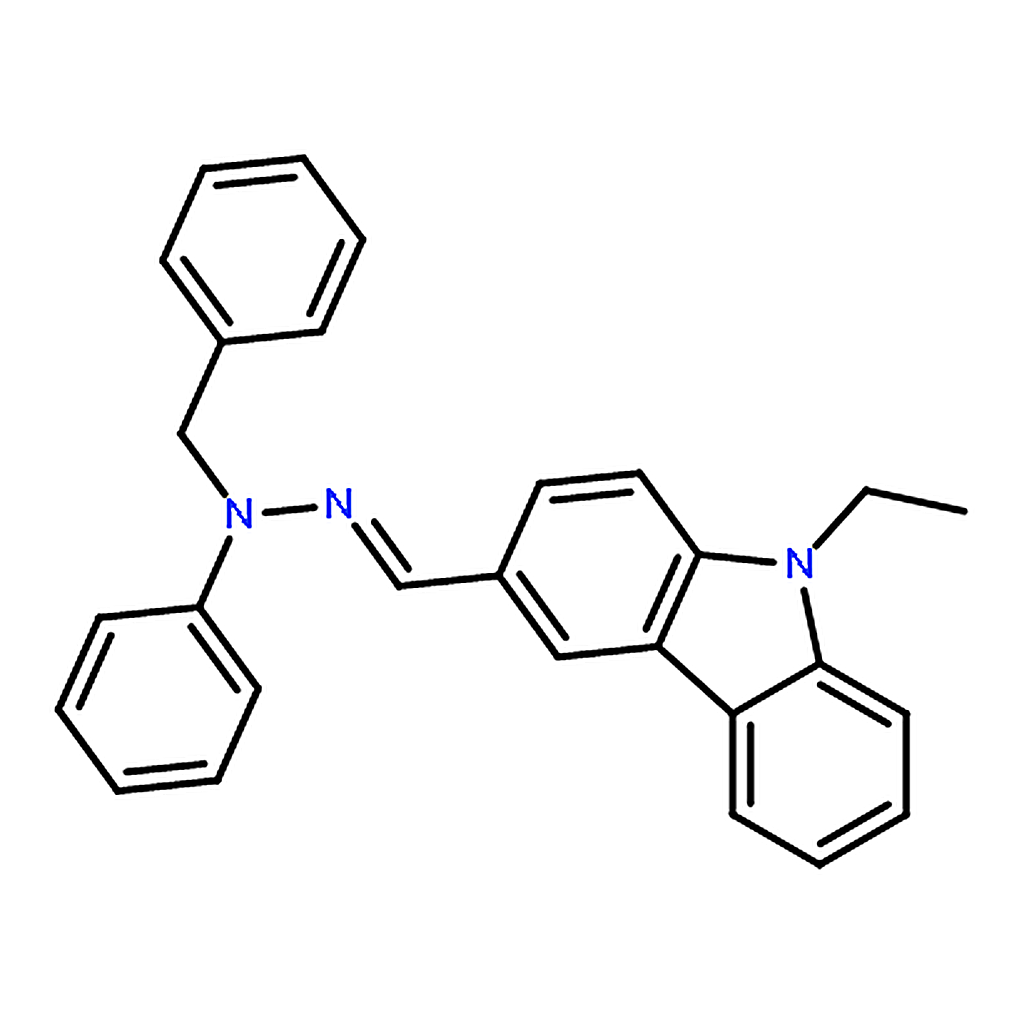 RHAWN 9-Ethylcarbazole-3-carboxaldehyde <i>N</i>-Benzyl-<i>N</i>-phenylhydrazone
