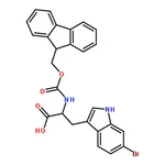 RHAWN 2-((((9H-fluoren-9-yl)methoxy)carbonyl)amino)-3-(6-bromo-1H-indol-3-yl)propanoicacid