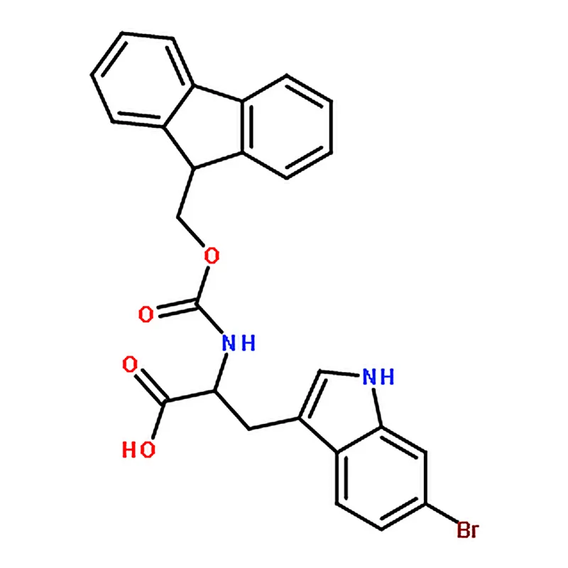 RHAWN 2-((((9H-fluoren-9-yl)methoxy)carbonyl)amino)-3-(6-bromo-1H-indol-3-yl)propanoicacid