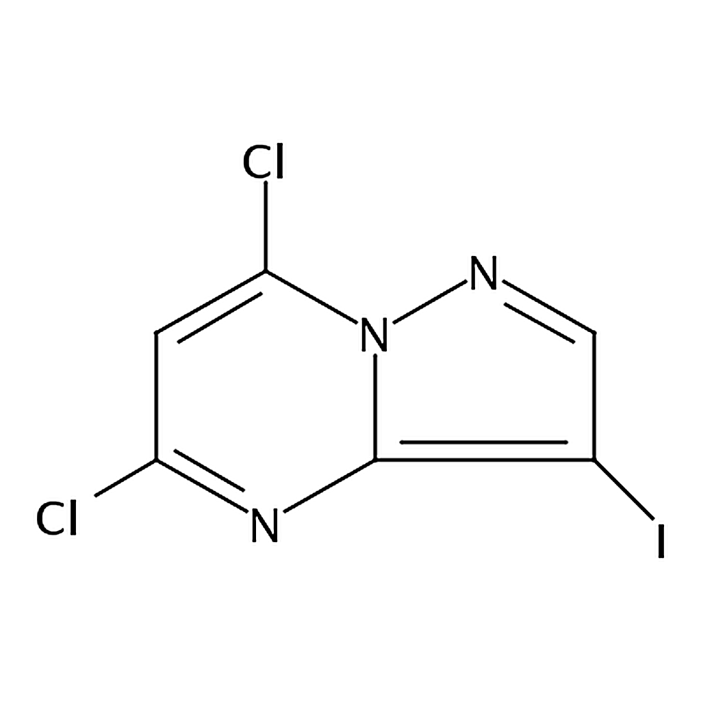 RHAWN 5,7-Dichloro-3-iodopyrazolo[1,5-a]pyrimidine
