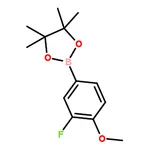 RHAWN 2-(3-Fluoro-4-methoxyphenyl)-4,4,5,5-tetramethyl-1,3,2-dioxaborolane
