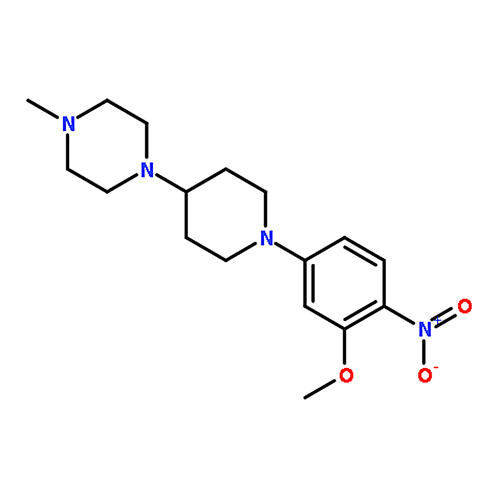 RHAWN 1-(1-(3-Methoxy-4-nitrophenyl)piperidin-4-yl)-4-methylpiperazine