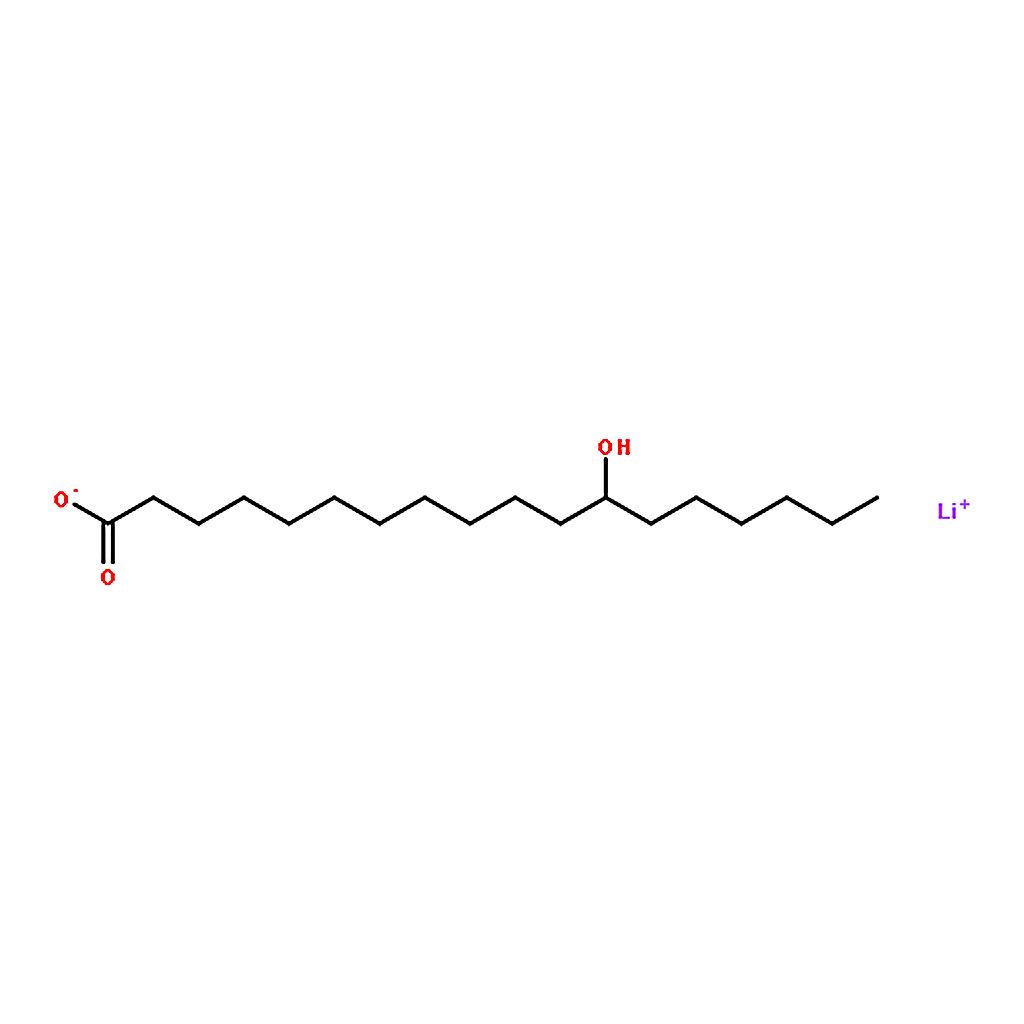 RHAWN 12-hydroxy-octadecanoicacimonolithiumsalt