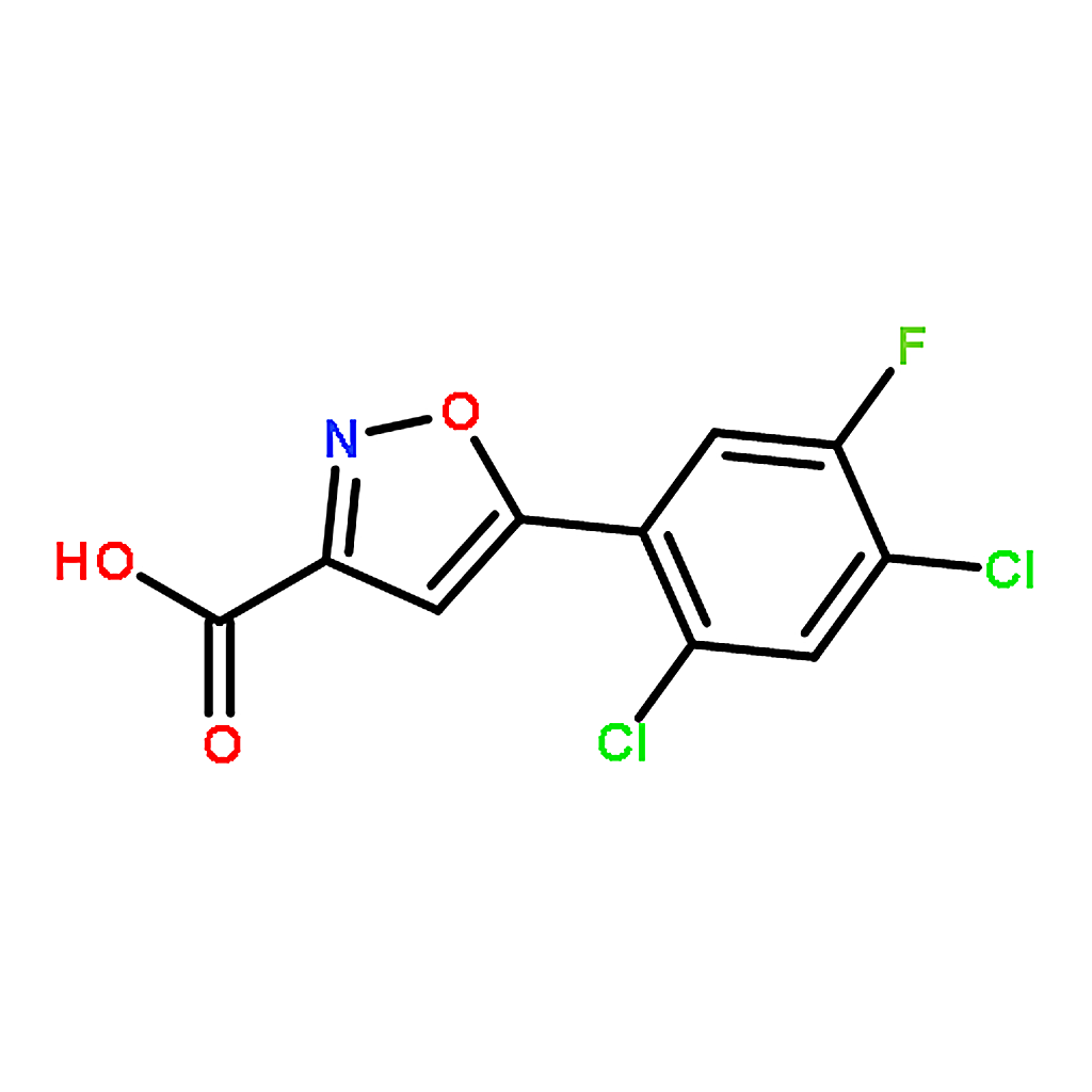 RHAWN 5-(2，4-Dichloro-5-fluorophenyl)isoxazole-3-carboxylic Acid