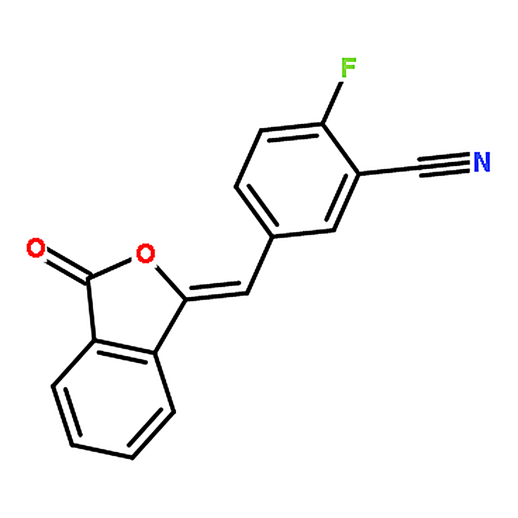 RHAWN 2-Fluoro-5-((3-oxoisobenzofuran-1(3H)-ylidene)methyl)benzonitrile