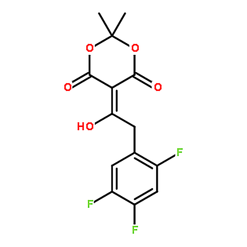 RHAWN 5-(1-Hydroxy-2-(2,4,5-trifluorophenyl)ethylidene)-2,2-dimethyl-1,3-dioxane-4,6-dione