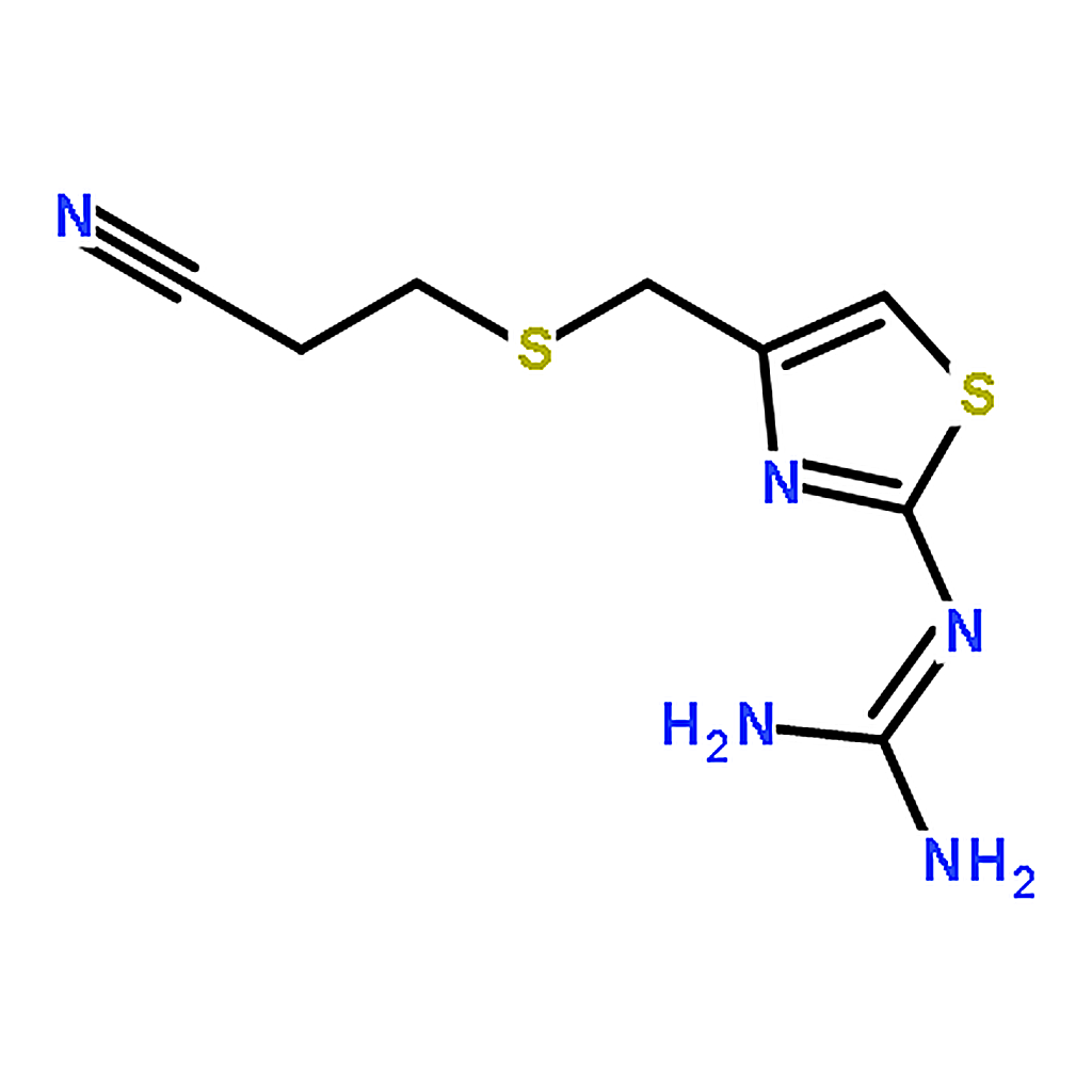 RHAWN 2-(4-(((2-Cyanoethyl)thio)methyl)thiazol-2-yl)guanidine 