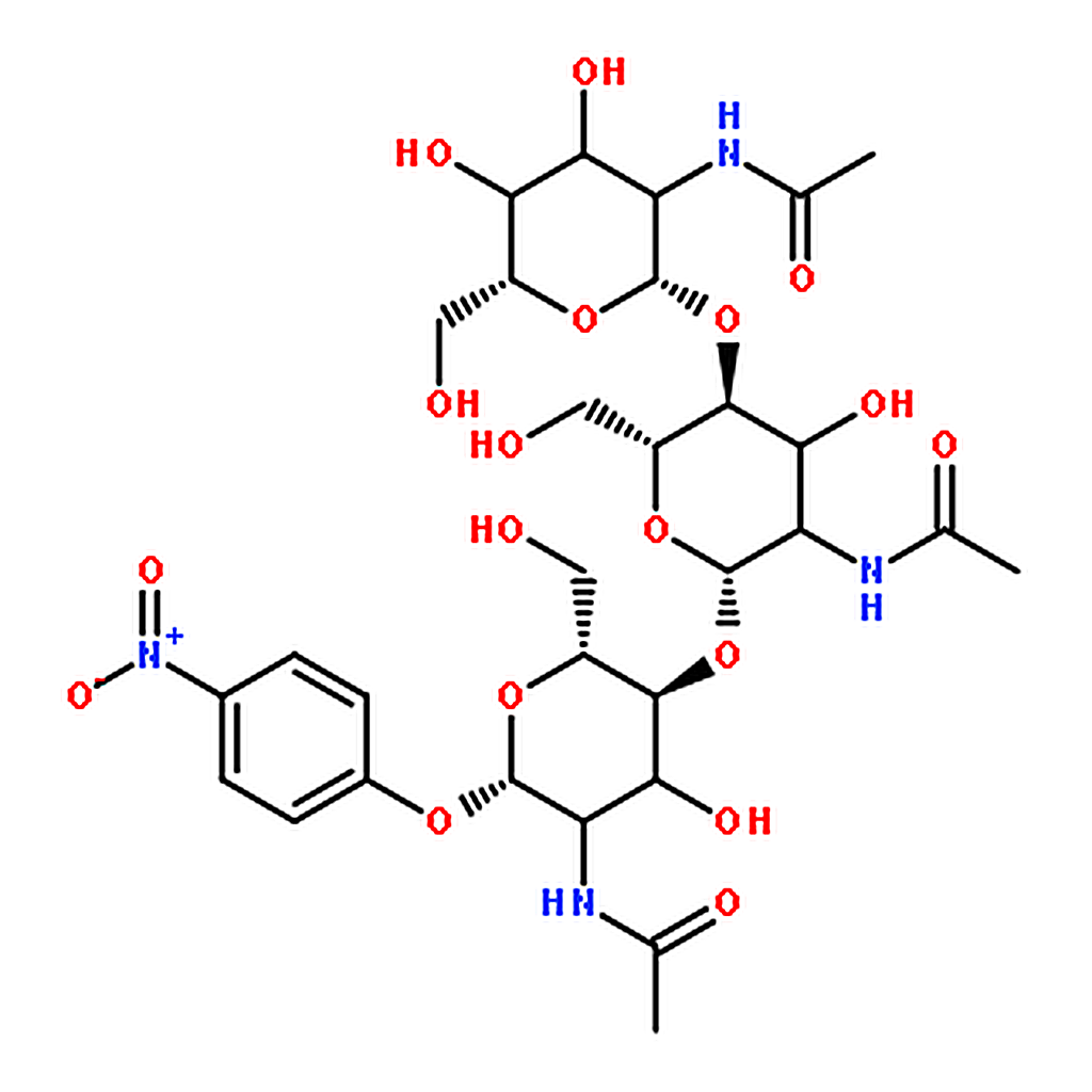 RHAWN P-NITROPHENYL BETA-D-N，N'，N''-TRIACETYLCHITOTRIOSE