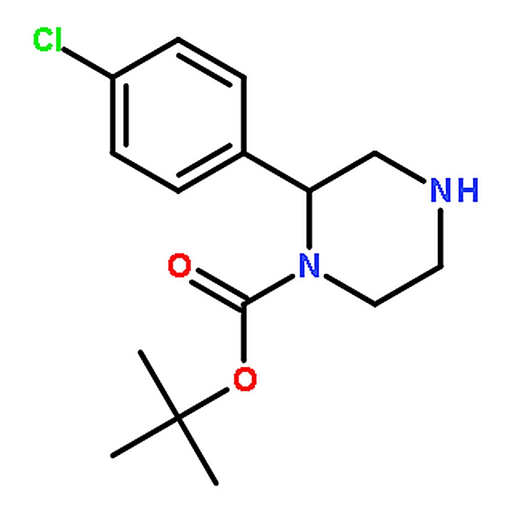 RHAWN tert-Butyl 2-(4-chlorophenyl)piperazine-1-carboxylate