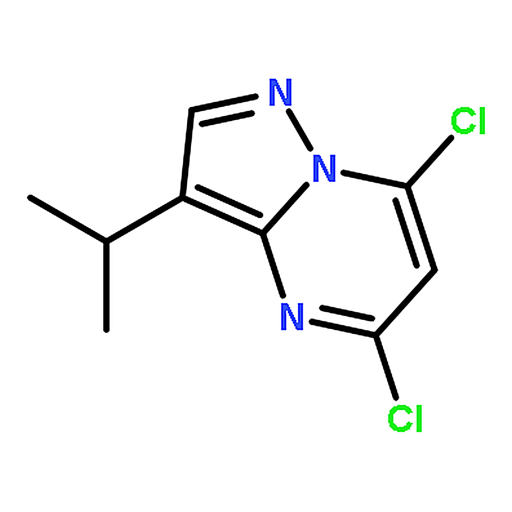 RHAWN 5，7-Dichloro-3-isopropylpyrazolo[1，5-a]pyrimidine