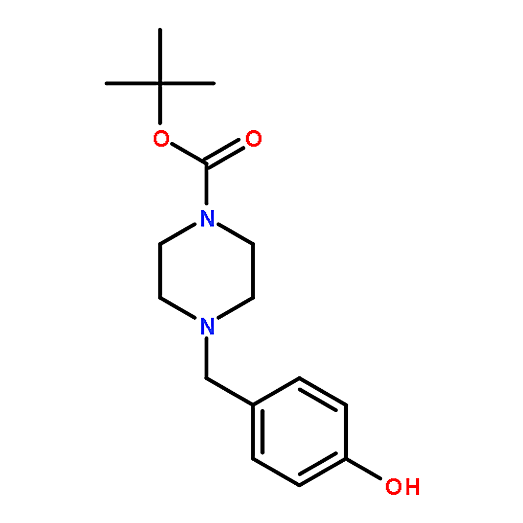 RHAWN tert-butyl 4-(4-hydroxybenzyl)piperazine-1-carboxylate