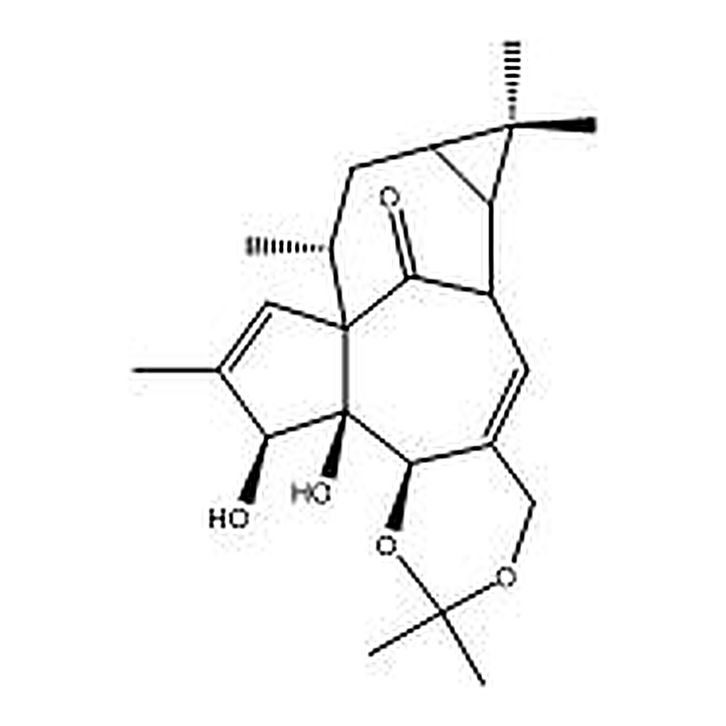RHAWN 7H-6,9a-Methano-4H-cyclopenta[9,10]cyclopropa[5,6]cyclodeca[1,2-d]-1,3-dioxin-13-one, 6,6a,7