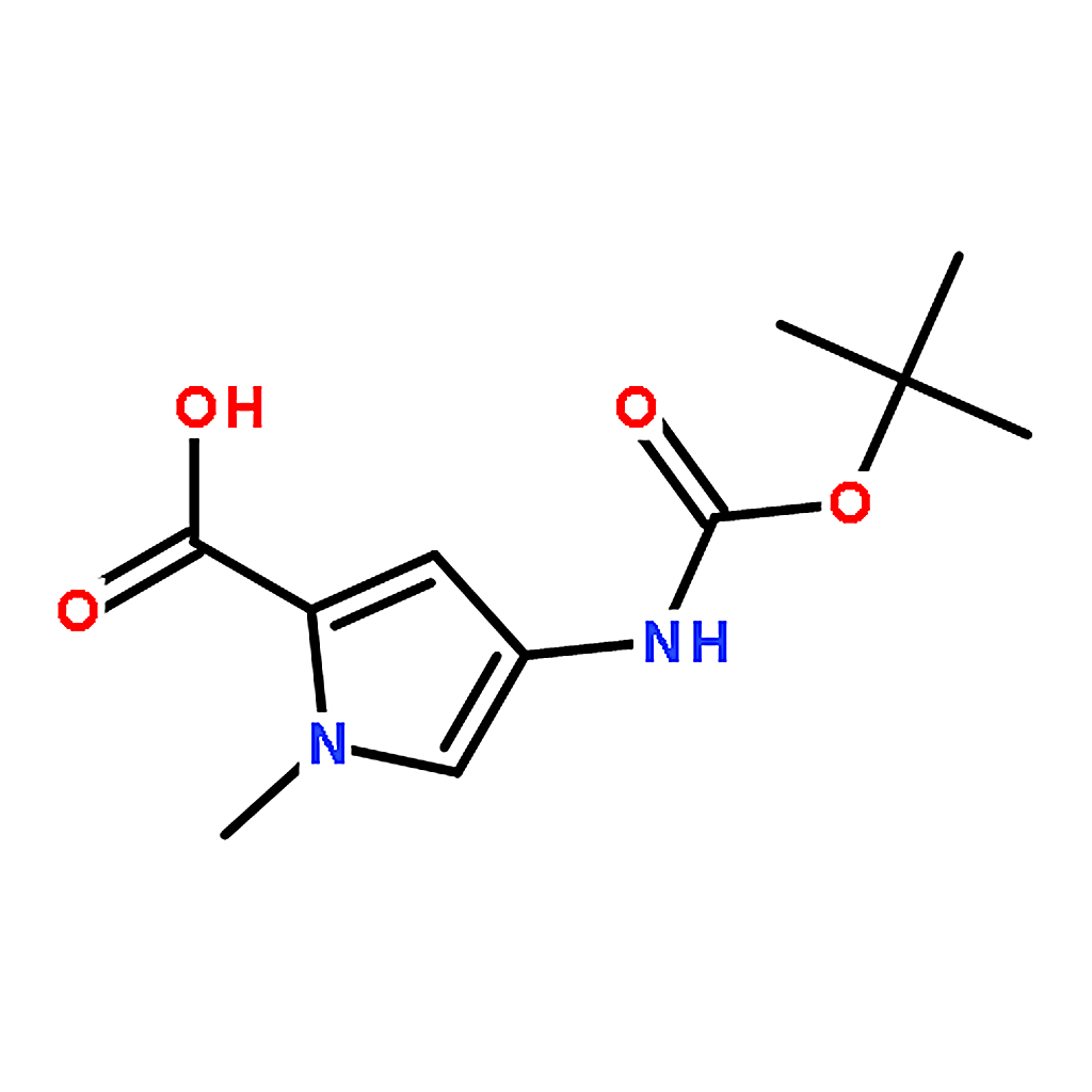 RHAWN 4-(tert-butoxycarbonylamino)-1-methyl-1H-pyrrole-2-carboxylic acid