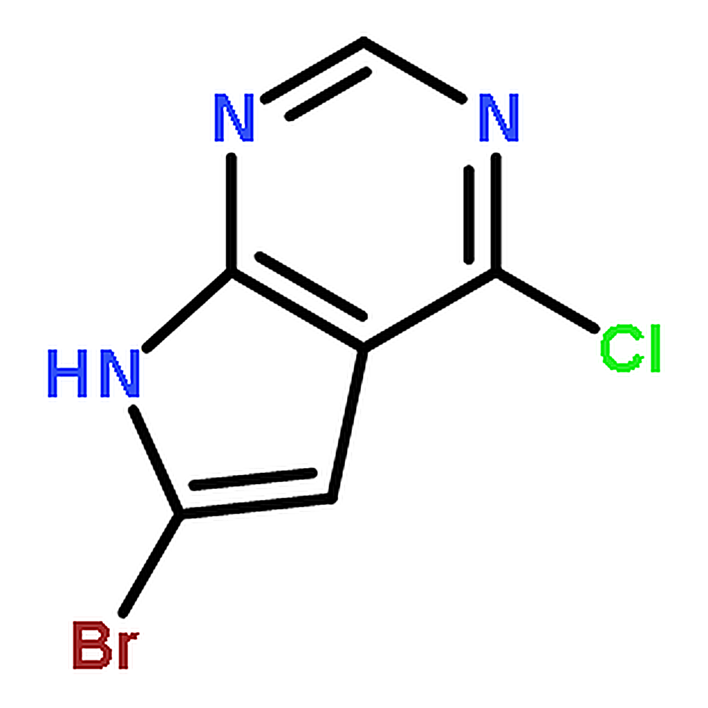 RHAWN 6-Bromo-4-chloro-7H-pyrrolo[2,3-d]pyrimidine