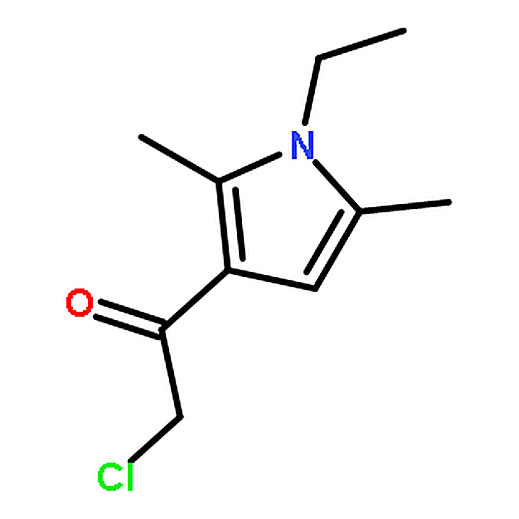 RHAWN 2-Chloro-1-(1-ethyl-2,5-dimethyl-1H-pyrrol-3-yl)ethanone